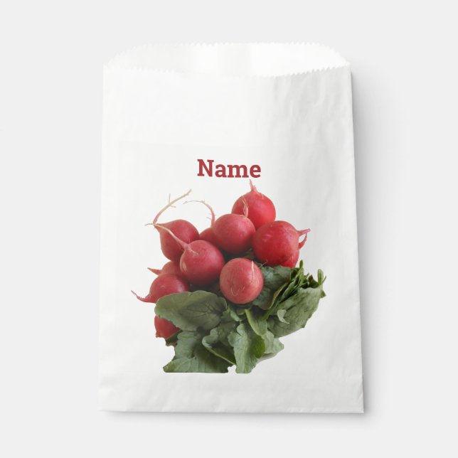 Flaring Red Radish Bunch   Favour Bags (Front)