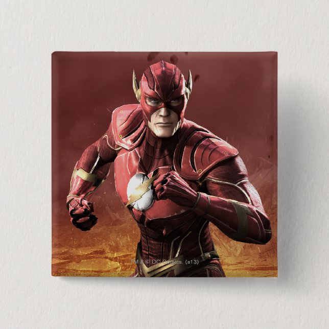 Flash 15 Cm Square Badge (Front)