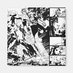 Flash and Green Lantern Panel 2 Magnet