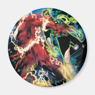 Flash and Green Lantern Panel Magnet