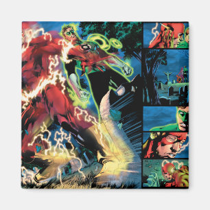 Flash and Green Lantern Panel Magnet