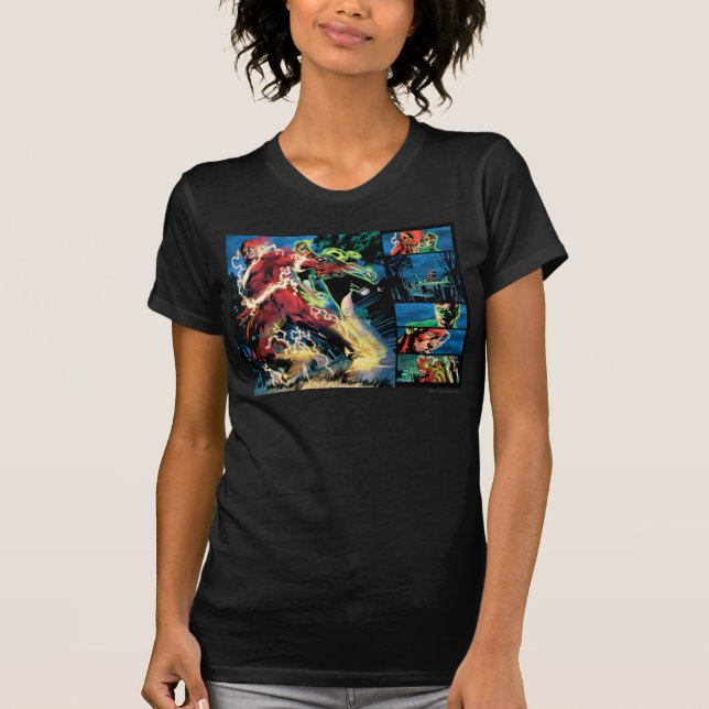Flash and Green Lantern Panel T-Shirt (Front)