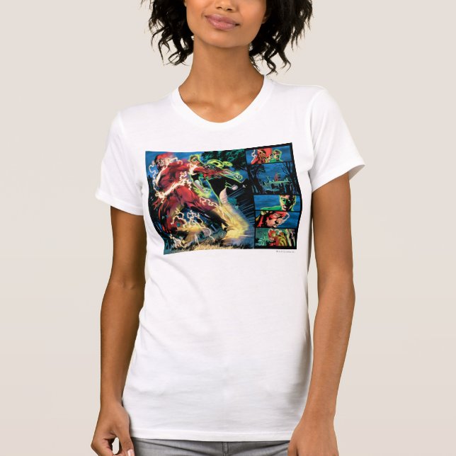 Flash and Green Lantern Panel T-Shirt (Front)