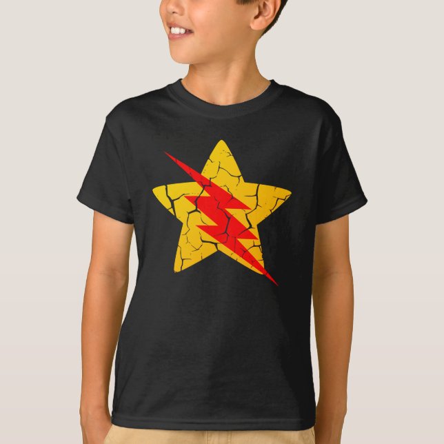 flash and star crossover T-Shirt (Front)