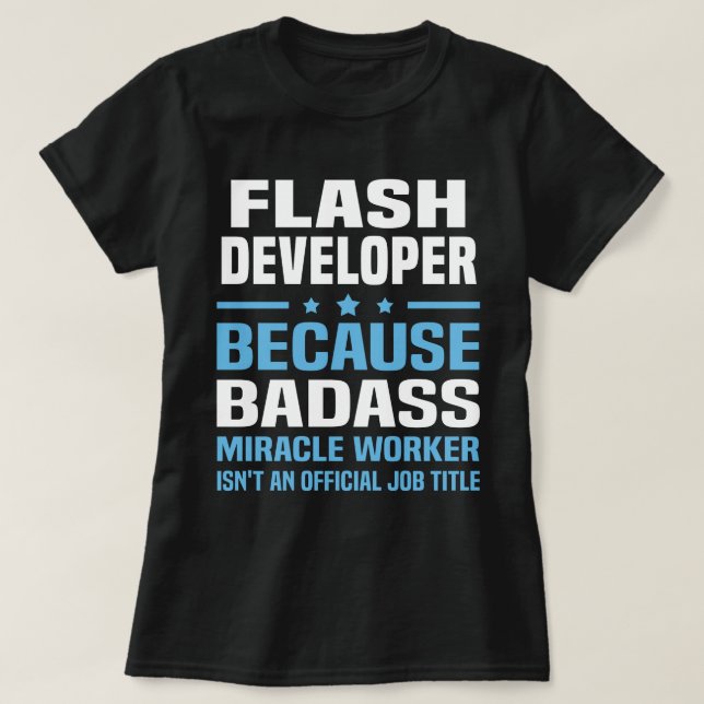 Flash Developer T-Shirt (Design Front)