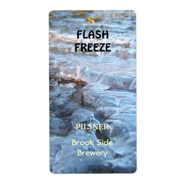 Flash Freeze ~ Beer bottle Label (Front)