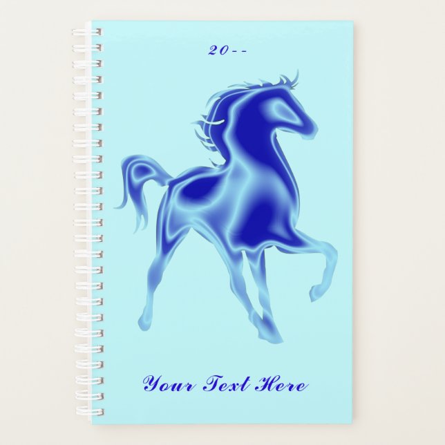 Flash Horse Planner with Custom Text and Year (Front)