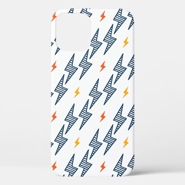 Flash. Lightning Bolts Seamless Pattern. Backgroun Case-Mate iPhone Case (Back)
