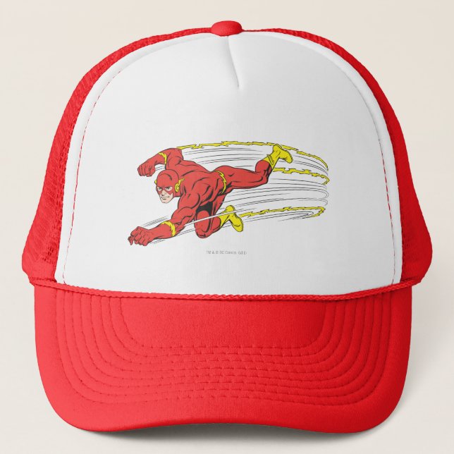 Flash Lunges Left Trucker Hat (Front)