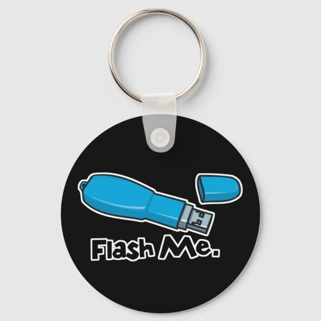 flash me flash drive design key ring (Front)