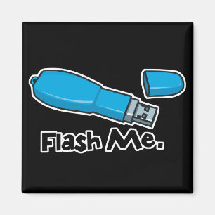 flash me flash drive design magnet
