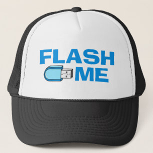 flash_me trucker hat