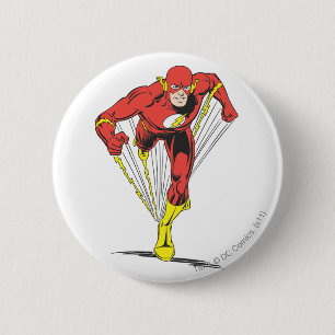 Flash Runs Forward 6 Cm Round Badge