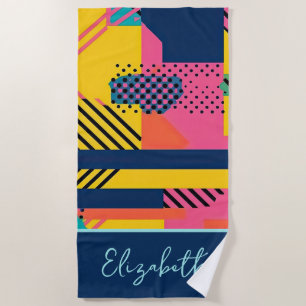 Flashback from the 80s trendy  beach towel