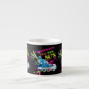 Flashback To The 80's Neon Sneaker Espresso Cup