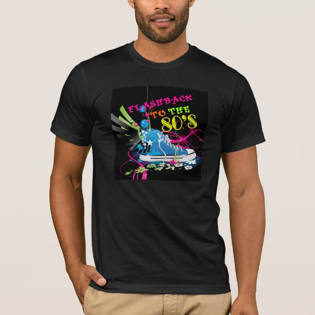 Flashback To The 80's Neon Sneaker T-Shirt (Front)