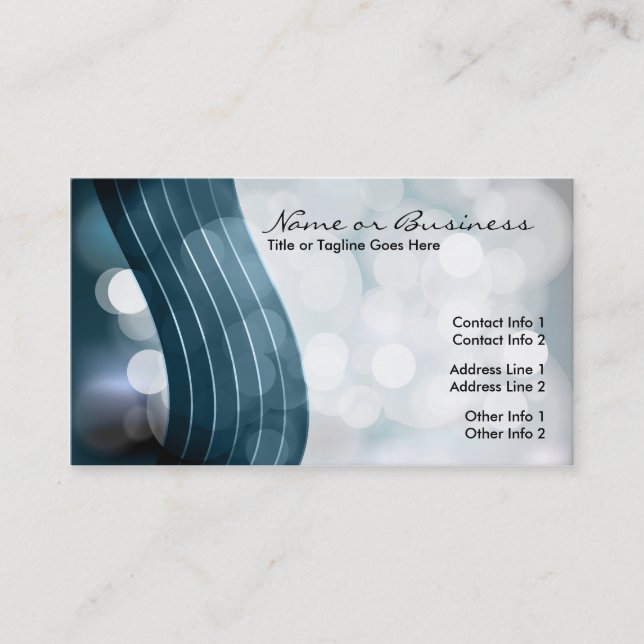 flashing lights with QR code Business Card (Front)