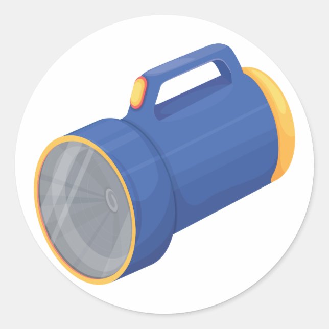 Flashlight Classic Round Sticker (Front)