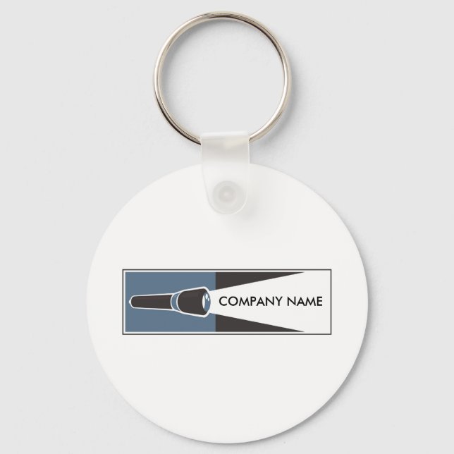 Flashlight Customisable Keychain (Front)