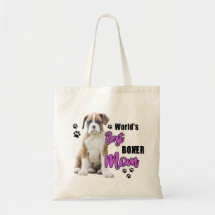 Flashy Fawn Boxer Puppy - Boxer Mum Tote Bag