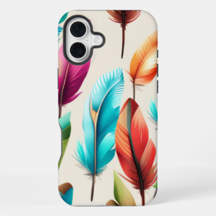 Flashy Feathers iPhone 16 Plus Case