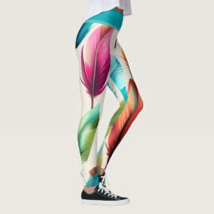 Flashy Feathers Leggings