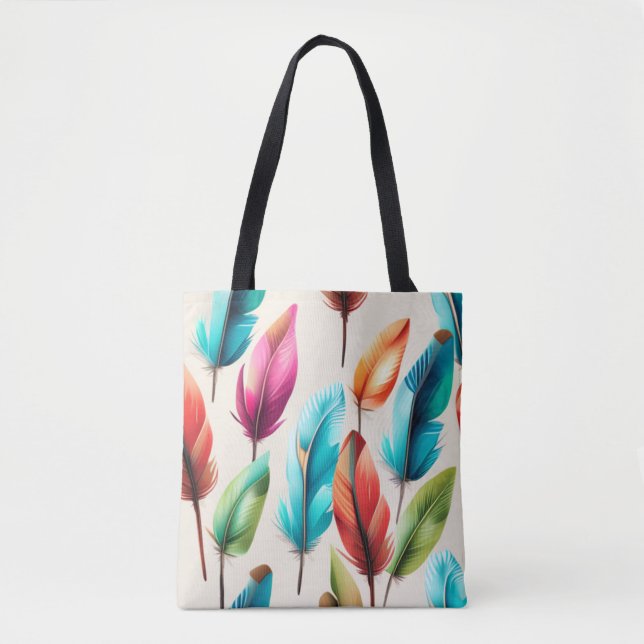 Flashy Feathers  Tote Bag (Front)