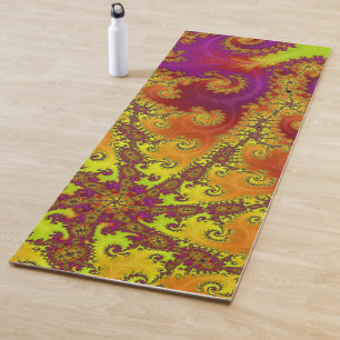 Flashy Fractal Yoga Mat