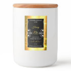 Flashy Gold Dazzling Product Labels Diamonds Black