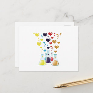 Flask, Erlenmeyer, Beaker, Chemistry, Laboratory Holiday Postcard