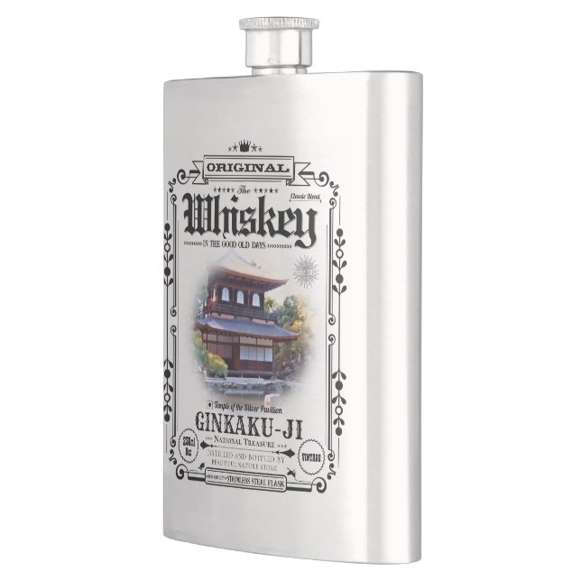 FLASK_Ginkaku-ji Hip Flask (Left)