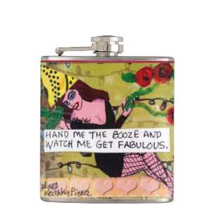FLASK-HAND ME THE BOOZE AND WATCH ME HIP FLASK