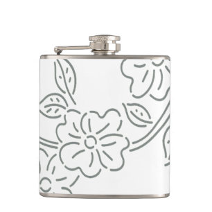 Flask Insulated travel flower style design