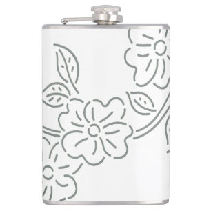 Flask Insulated travel flower style design