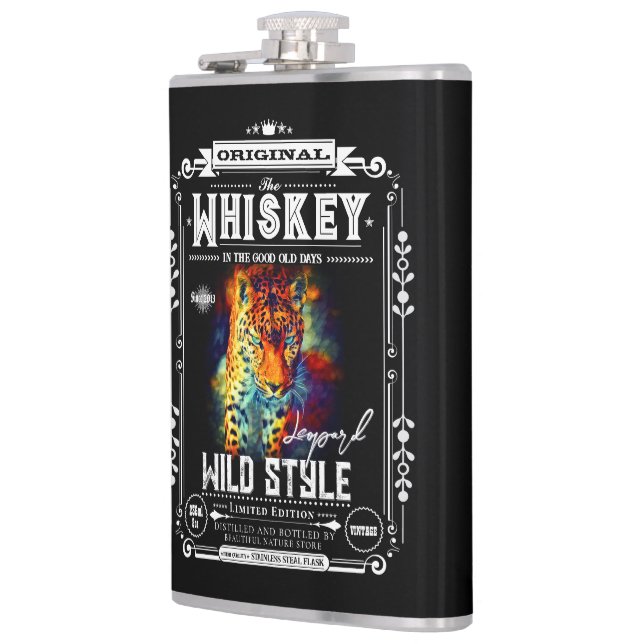 FLASK_Leopard Hip Flask (Left)