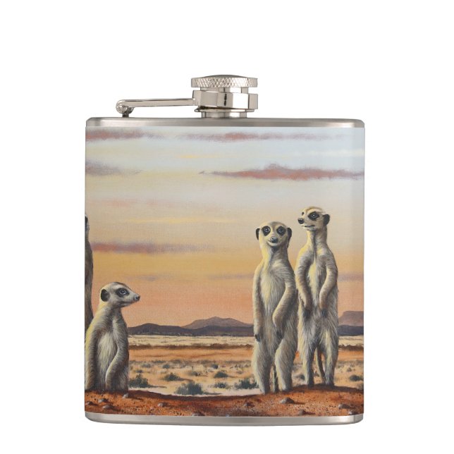 Flask Meerkats (Front)