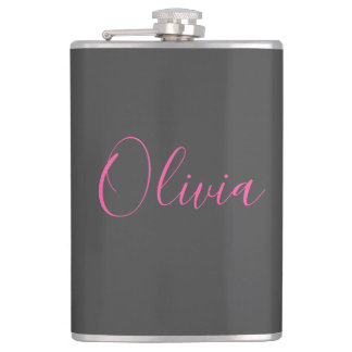 Flask - One For The Girls Blush Pink