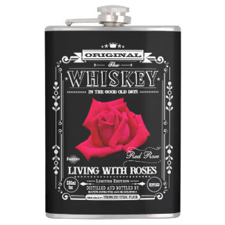 FLASK_Red Rose Hip Flask