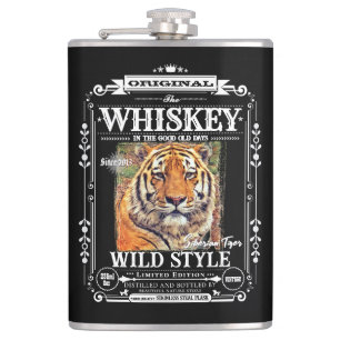 FLASK_Siberian Tiger Hip Flask