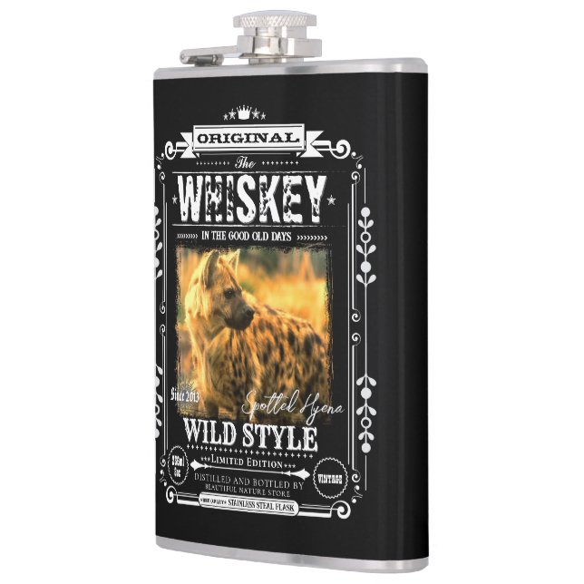 FLASK_Spotted Hyena Hip Flask (Left)