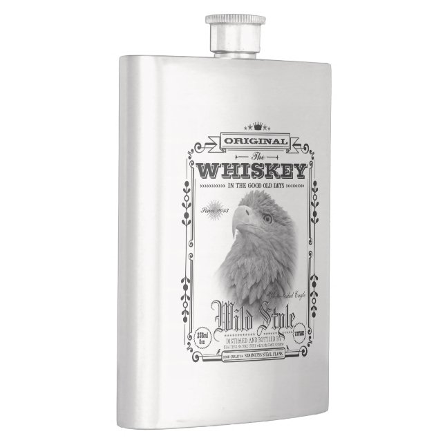 FLASK_White-tailed Eagle Hip Flask (Right)