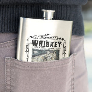 FLASK_Wolf Hip Flask