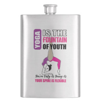Flasks for yoga lovers with yoga quote