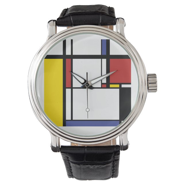 Flasks Gift - Piet Mondrian Watch (Front)