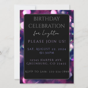 Flat Card, Berry Sparkle Dark