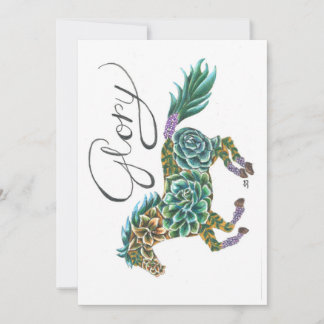 Flat Card Glory Horse by Sherry Jarvis