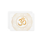 FLAT CARD : GOLD MANDALA & OHM