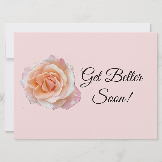 Flat Card Pink Get Better Soon (Front)
