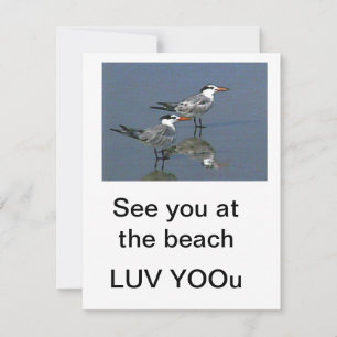 Flat Card See you at the beach jGibney The Museum 