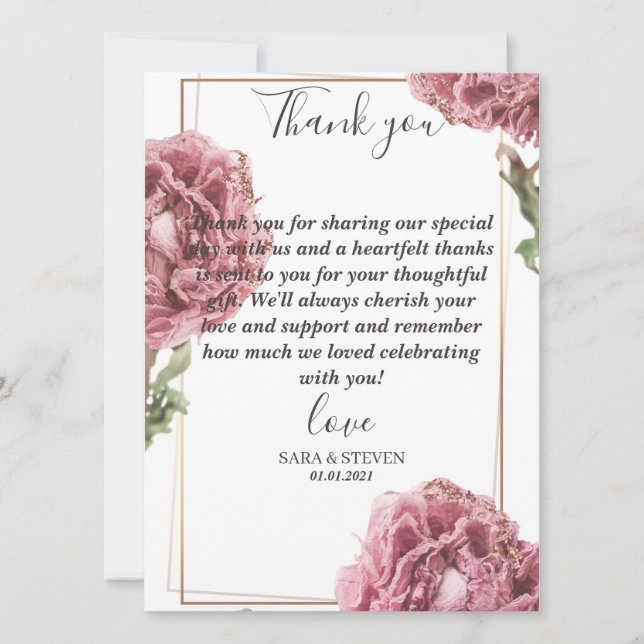 Flat Card - THANK YOU (Front)